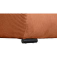 WOHNLANDSCHAFT  in Cord Rostfarben  - Rostfarben/Schwarz, KONVENTIONELL, Textil/Metall (191/351/191cm) - Carryhome