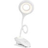 LED LAMPA SO ŠTIPCOM, dotykový stmievač, 11/42/12 cm - biela, Basics, plast (11/42/12cm) - Boxxx