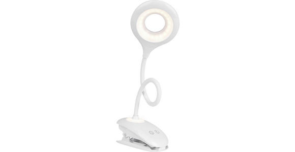 LED-KLEMMLEUCHTE   - Weiß, Basics, Kunststoff (11/42/12cm) - Boxxx