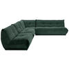 ECKSOFA in Cord Dunkelgrün  - Dunkelgrün, Trend, Textil (315/285cm) - Livetastic
