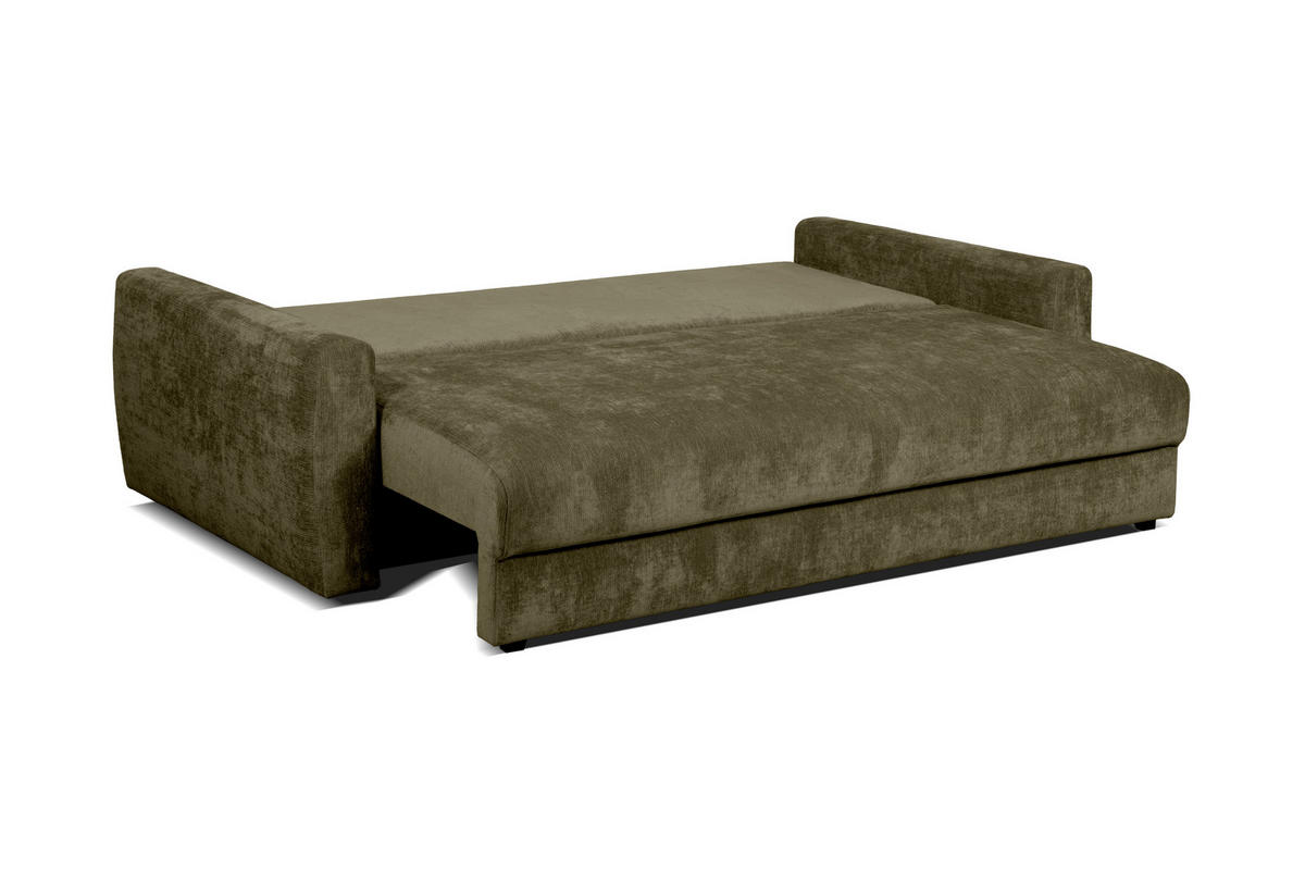 SCHLAFSOFA Gosa in Chenille Grün  - Grün, Design, Textil (238/90/116cm) - Livetastic