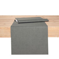 TISCHLÄUFER OSLO Textil Grau 40/140 cm  - Grau, Basics, Textil (40/140cm) - Peyer Syntex