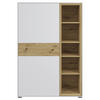 HIGHBOARD  in 95,5/140,2/38 cm  - Weiss/Eichefarben, Modern, Holz/Holzwerkstoff (95,5/140,2/38cm) - Hom`in