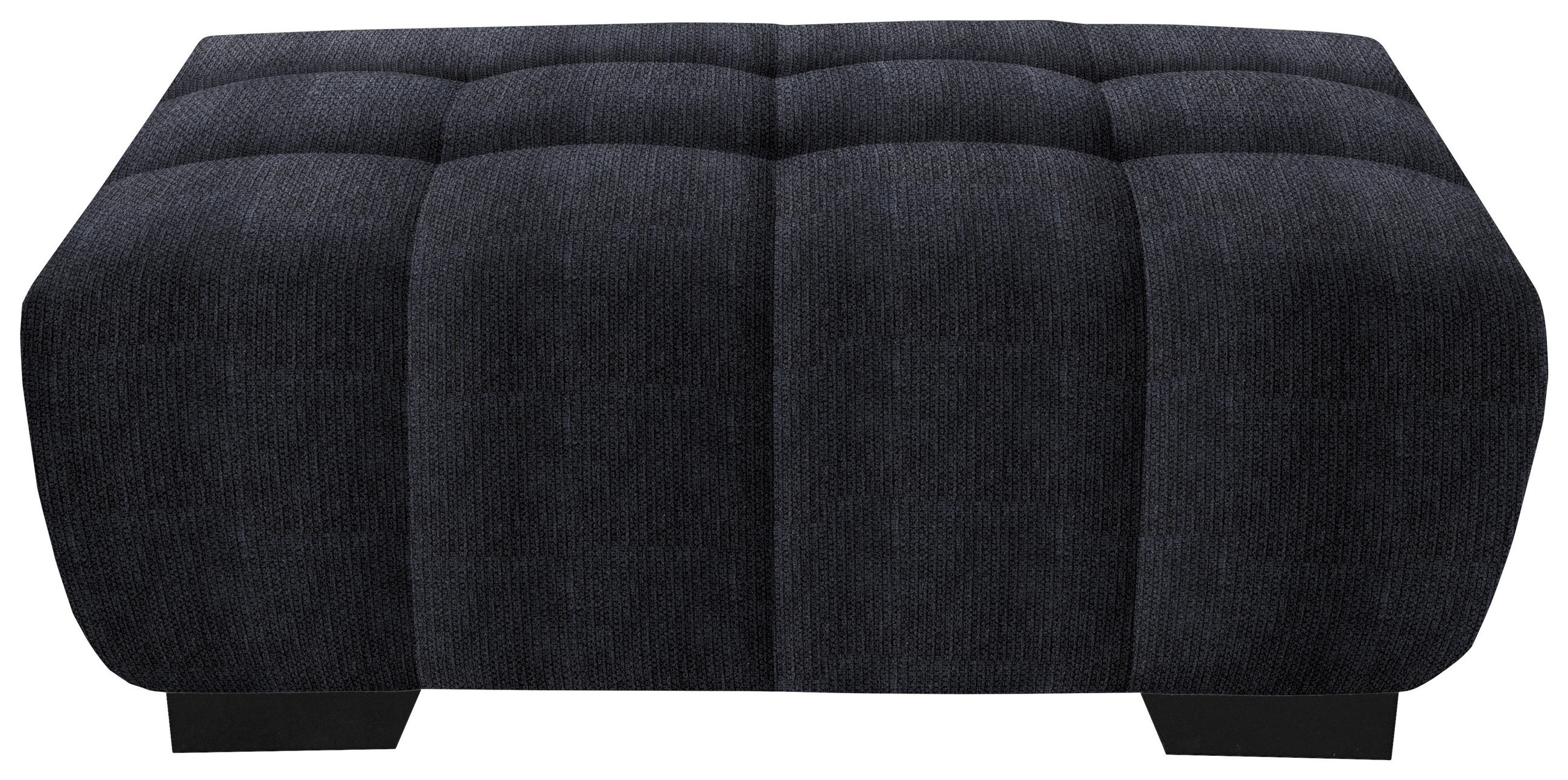 HOCKER in Textil Dunkelgrau  - Dunkelgrau/Schwarz, Konventionell, Textil/Metall (106/40/72cm) - Hom`in