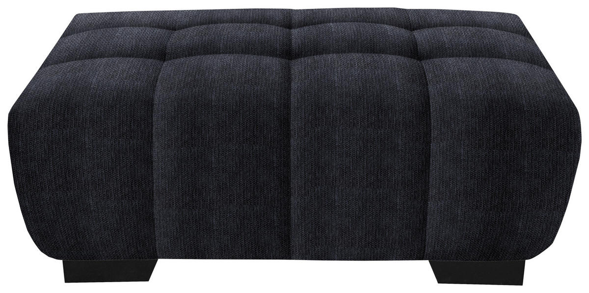 HOCKERTextil Dunkelgrau  - Dunkelgrau/Schwarz, Konventionell, Textil/Metall (106/40/72cm) - Hom`in