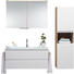 BADEZIMMER - Eichefarben/Weiß, Design, Glas/Holz (100cm) BADEZIMMER - Eichefarben/Weiß, Design, Glas/Holz (100cm)