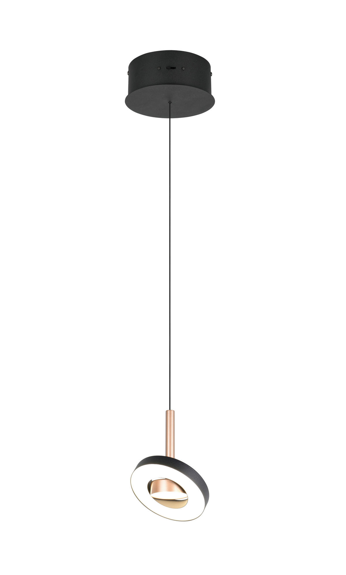 LED-HÄNGELEUCHTE Guano 15,5/200 cm   - Schwarz/Braun, KONVENTIONELL, Metall (15,5/200cm) - Trio Leuchten