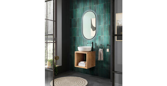 WASCHBECKENUNTERSCHRANK 45/45/47 cm  - Eichefarben, Natur, Holz (45/45/47cm) - Linea Natura