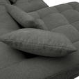 ECKSOFA in Flachgewebe Schwarz  170/280 cm  - Schwarz, KONVENTIONELL, Kunststoff/Textil (170/280cm) - Carryhome