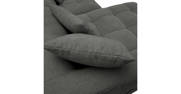 ECKSOFA in Flachgewebe Schwarz  170/280 cm  - Schwarz, KONVENTIONELL, Kunststoff/Textil (170/280cm) - Carryhome
