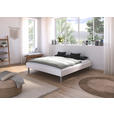 BETT 180/200 cm  in Weiß  - Alufarben/Weiß, Design, Metall (180/200cm) - Carryhome