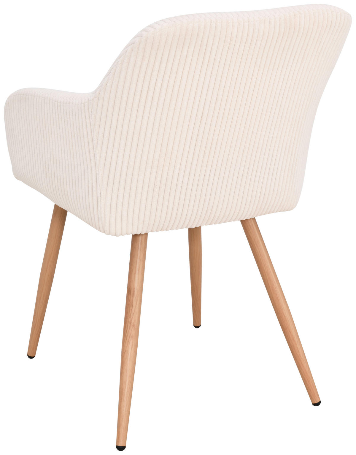 ARMLEHNSTUHL  in Eisen Cord  - Eichefarben/Beige, Trend, Holz/Textil (55/84/60cm) - Livetastic