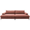 BIGSOFA  in Cord Aprikose  - Aprikose/Schwarz, Design, Textil/Metall (296/83/177cm) - Dieter Knoll
