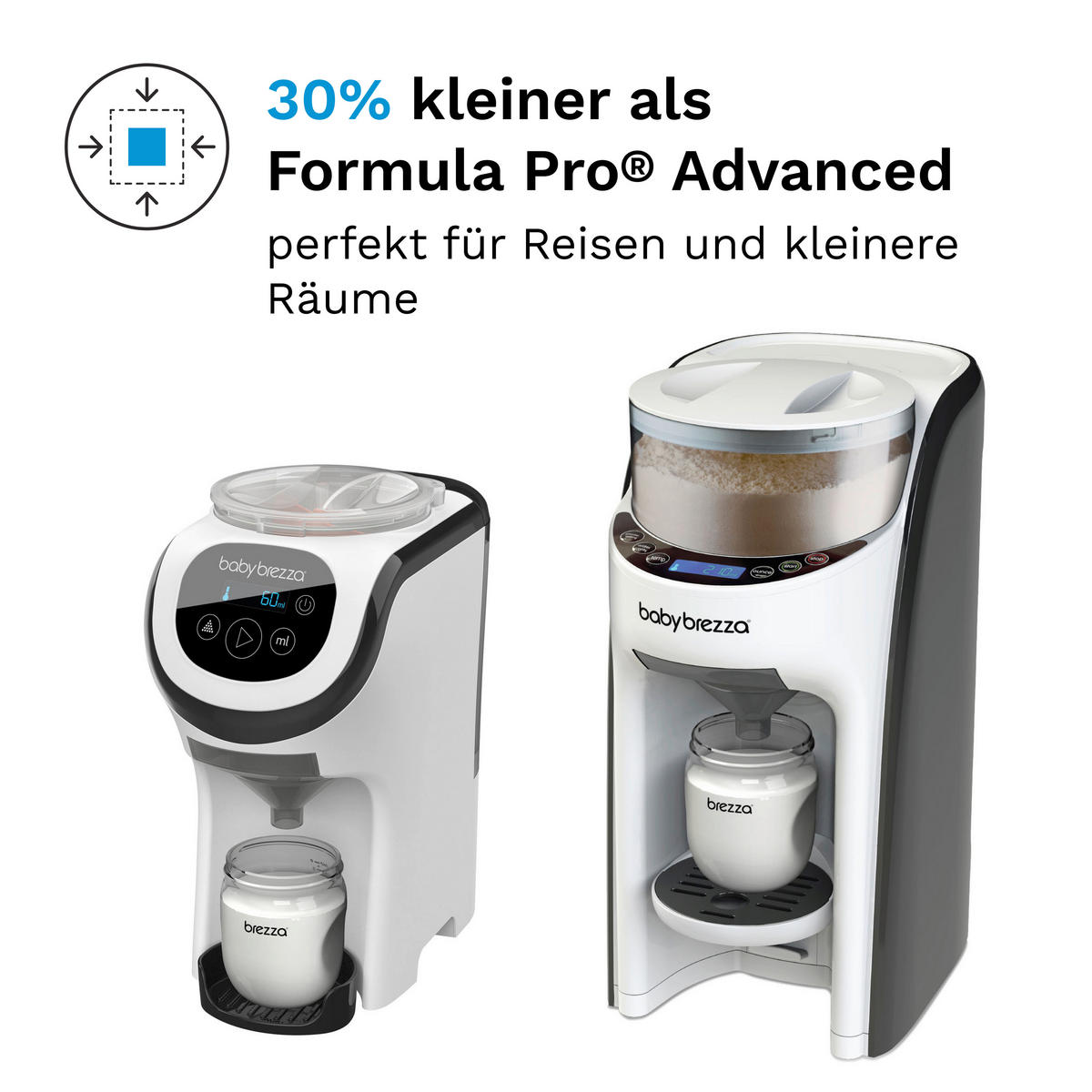 BABYNAHRUNGSZUBEREITER Baby Brezza Formula Pro Mini  - Weiss/Transparent, Basics, Kunststoff (14.8/31.3/27.0cm) - Baby Brezza