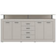 SIDEBOARD  in 195/88/38 cm  - Kaschmir/Anthrazit, Basics, Holzwerkstoff/Kunststoff (195/88/38cm) - Xora