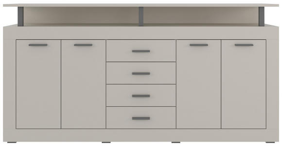 SIDEBOARD in 195/88/38 cm - Kaschmir/Anthrazit, Basics, Holzwerkstoff/Kunststoff (195/88/38cm) - Xora
