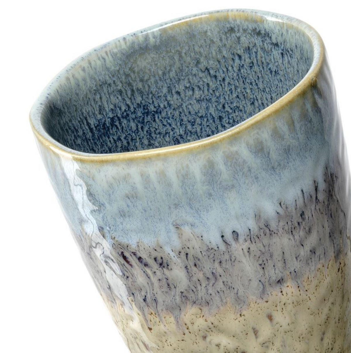 TASSENSET 4-teilig  - Blau/Anthrazit, Design, Keramik (8,2/10/8,2cm) - Leonardo
