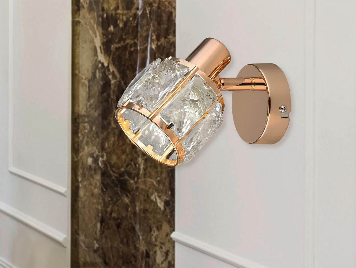 STRAHLER 16/9/12.5 cm   - Roségold, KONVENTIONELL, Glas/Metall (16/9/12.5cm)