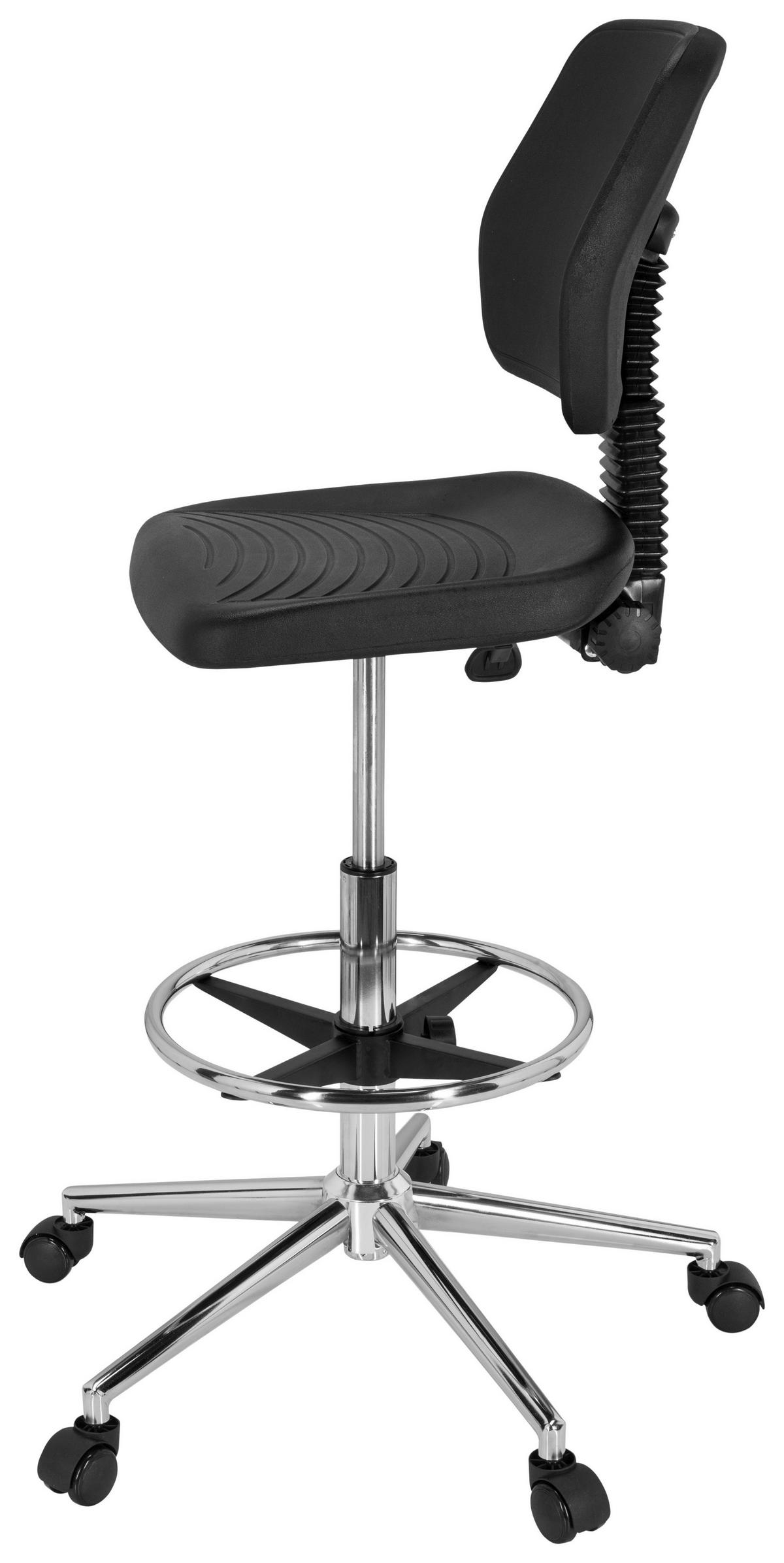 DREHHOCKER Schwarz  - Schwarz, Basics, Kunststoff/Metall (71/95/64cm) - MID.YOU