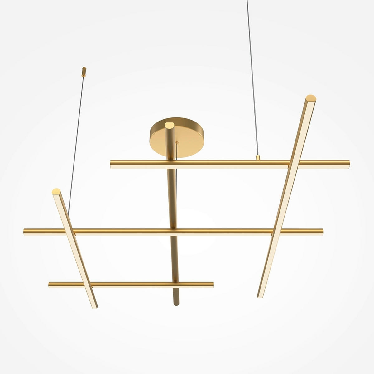 PENDELLEUCHTE 115,6/80/112 cm    - Goldfarben, Modern, Metall (115,6/80/112cm) - MAYTONI