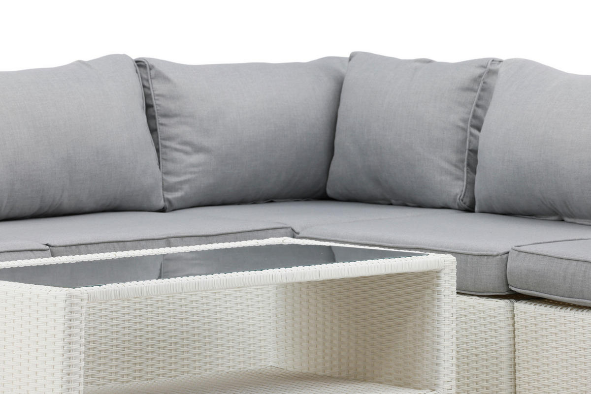 LOUNGEGARNITUR 87/249 cm  - Hellgrau, KONVENTIONELL, Kunststoff (87/249cm) - Gardenson
