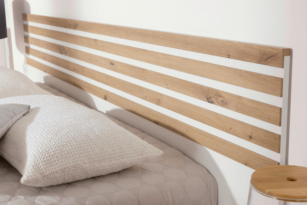 ÁGYSZETT 160/200 cm  fehér  - fehér, Basics, faalapú anyag (160/200cm) - Xora