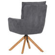 ARMLEHNSTUHL  Stoffauswahl, Sitzfläche 360° drehbar, automatische Rückholfunktion Cord  - Eichefarben/Anthrazit, Design, Holz/Textil (60/95/62cm) - Novel