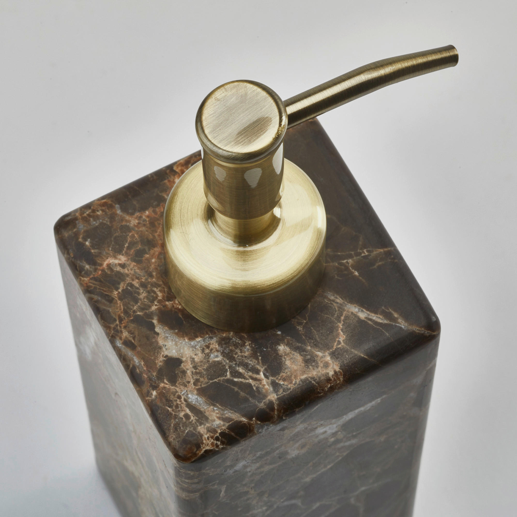 SEIFENSPENDER HAMMAM  - Braun, MODERN, Stein (6/6/20,5cm) - Aquanova