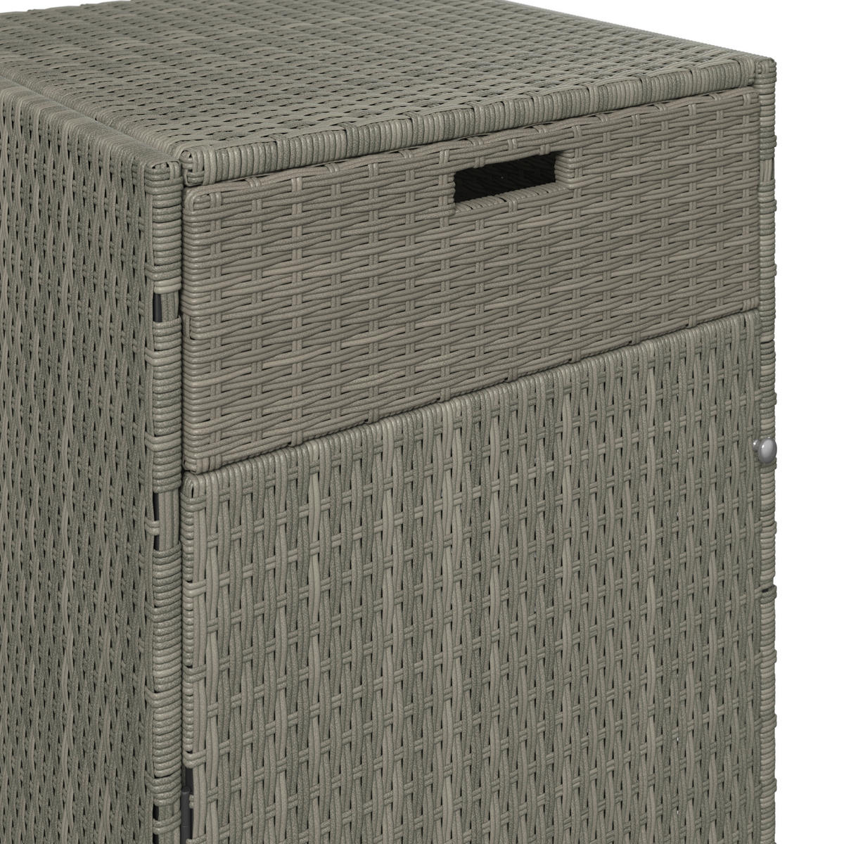 GARTENKOMMODE 55/111/55 cm  - Silberfarben/Grau, MODERN, Kunststoff/Metall (55/111/55cm) - Ambia Garden