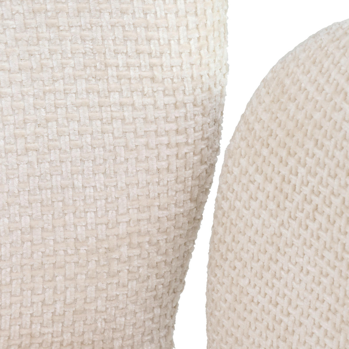 ARMLEHNSTUHL  in Eisen Chenille  - Schwarz/Weiß, LIFESTYLE, Holz/Textil (60/87/65cm) - Livetastic