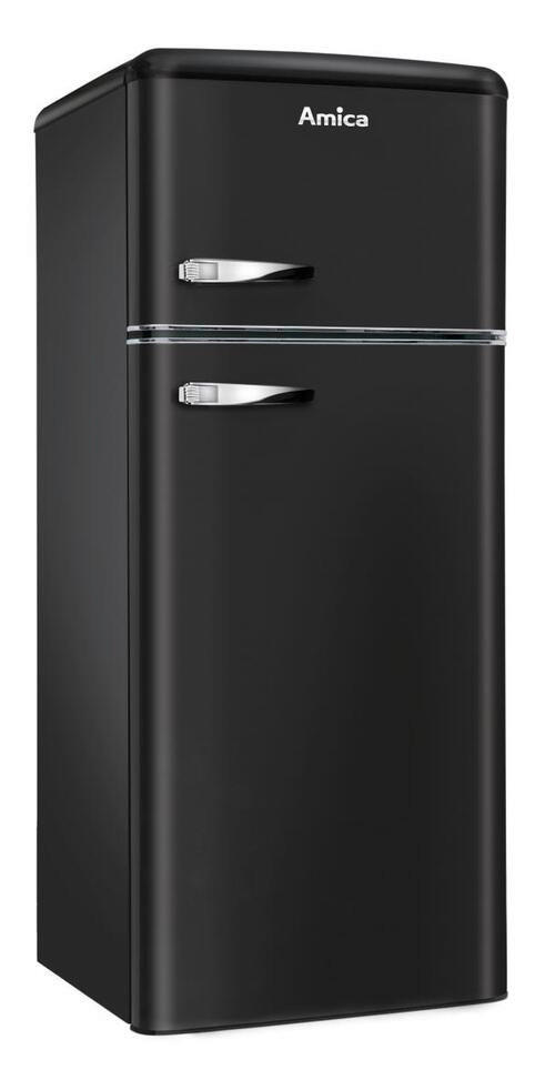 KÜHL-GEFRIER-KOMBINATION KGC15637MS - Schwarz, Basics, Metall (55/144/61,5cm) - Amica
