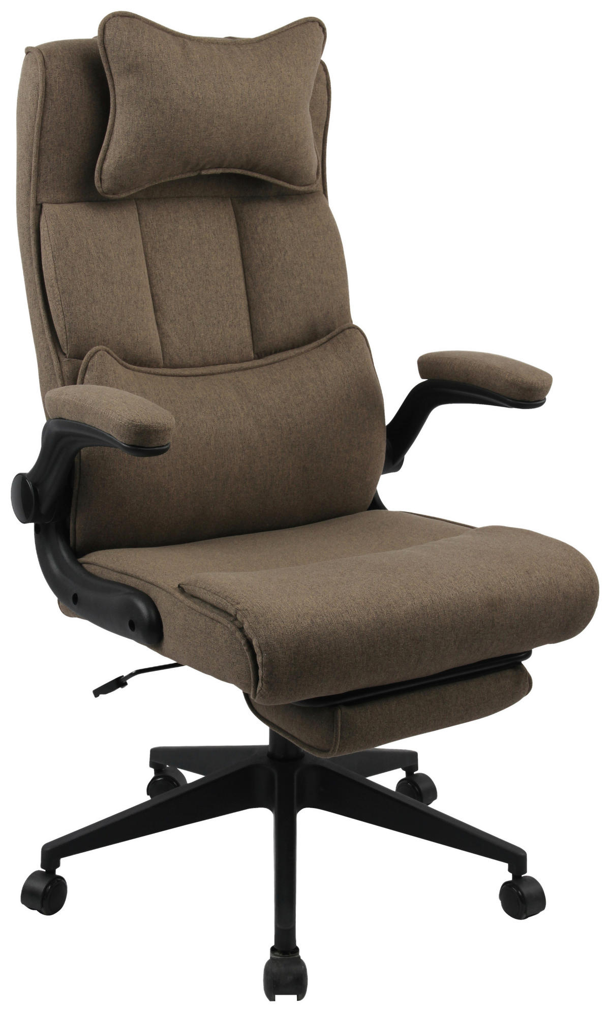 CHEFSESSEL  in Webstoff Braun  - Schwarz/Braun, MODERN, Kunststoff/Textil (62/112-122/65cm) - MID.YOU