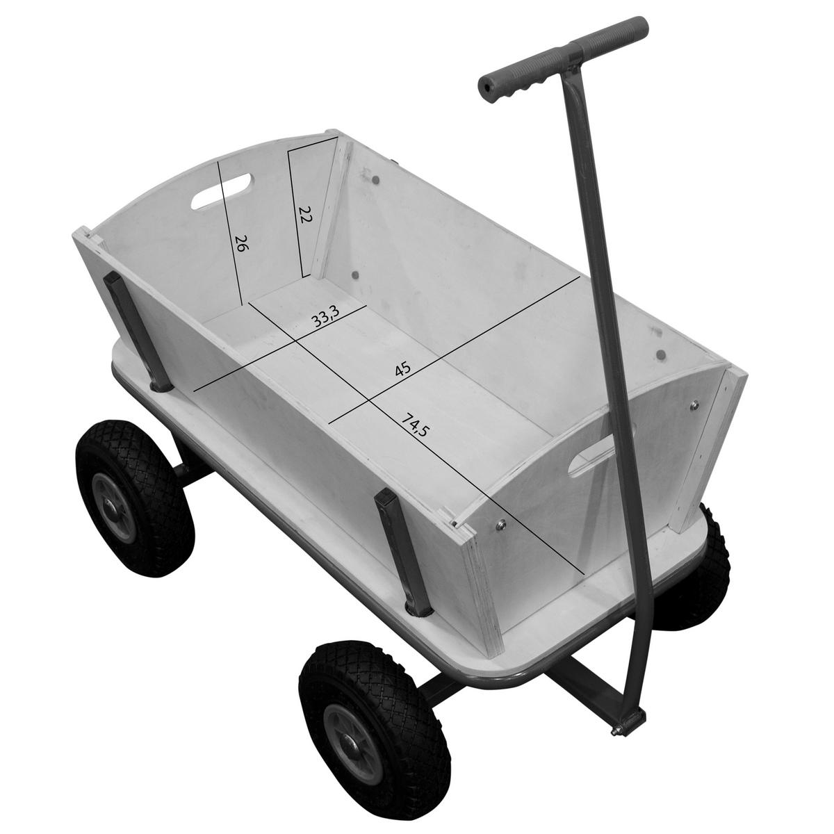 BOLLERWAGEN BILLY BEACH WAGON 61/94,5/97 cm  - Blau, Konventionell, Holz/Metall (61/94,5/97cm)