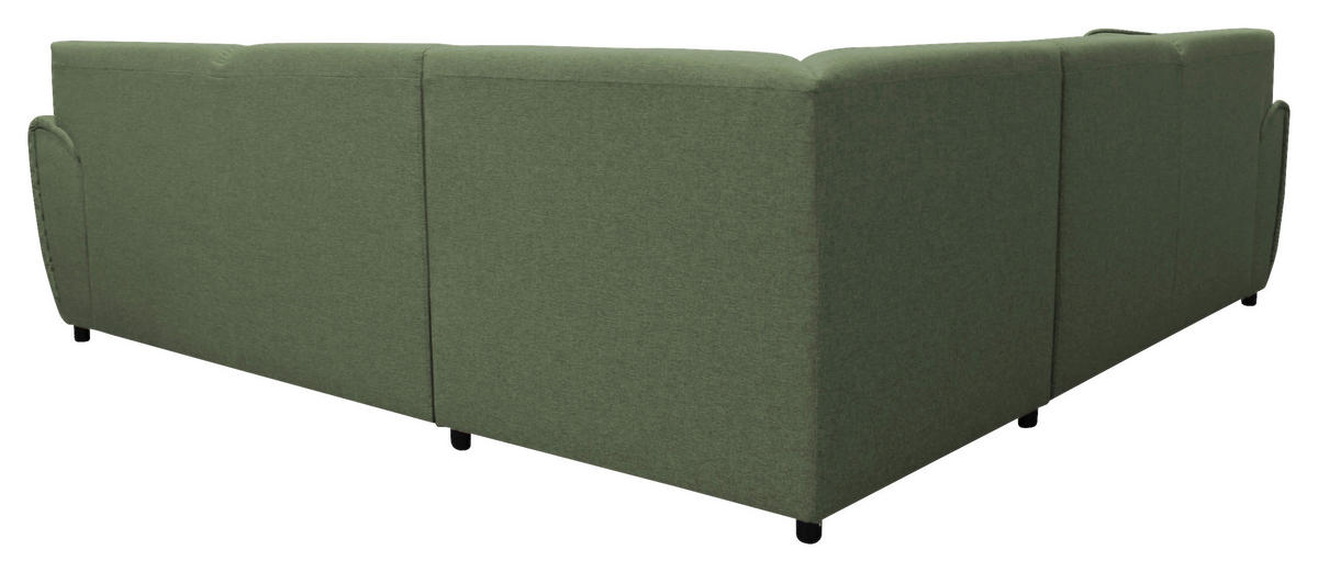 Freisteller von Livetastic ECKSOFA Grün Flachgewebe.
