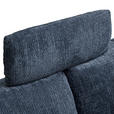 ECKSOFA Blau Chenille  - Blau/Schwarz, KONVENTIONELL, Textil/Metall (291/153cm) - Hom`in