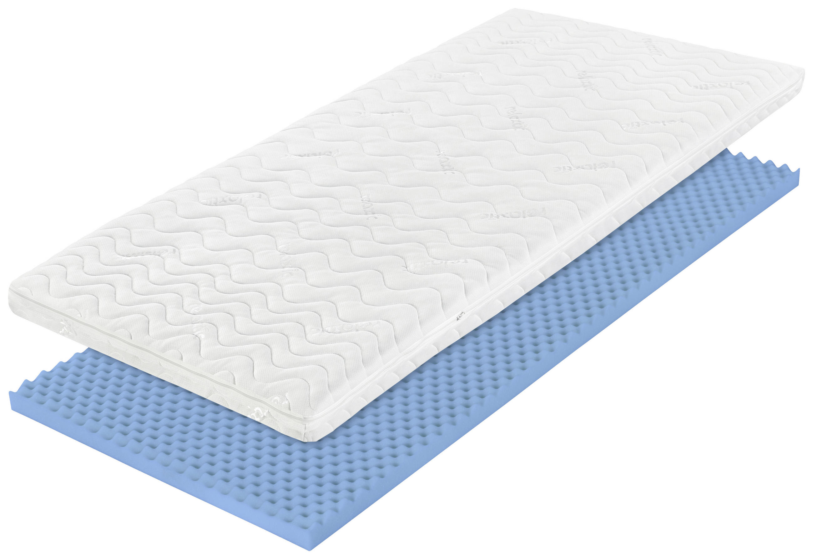 VRCHNÍ MATRACE, 160/200 cm - bílá, Basics, textil (160/200cm) - Sleeptex