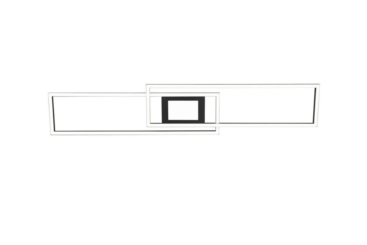 LED-DECKENLEUCHTE 38 W     - Schwarz, Basics, Metall (110/7/21cm) - Trio Leuchten