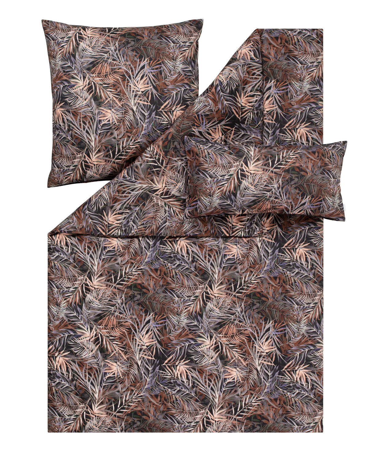 BETTWÄSCHE ATELIER Makosatin 155/220 cm  - Braun, Design, Textil (155/220cm) - Estella