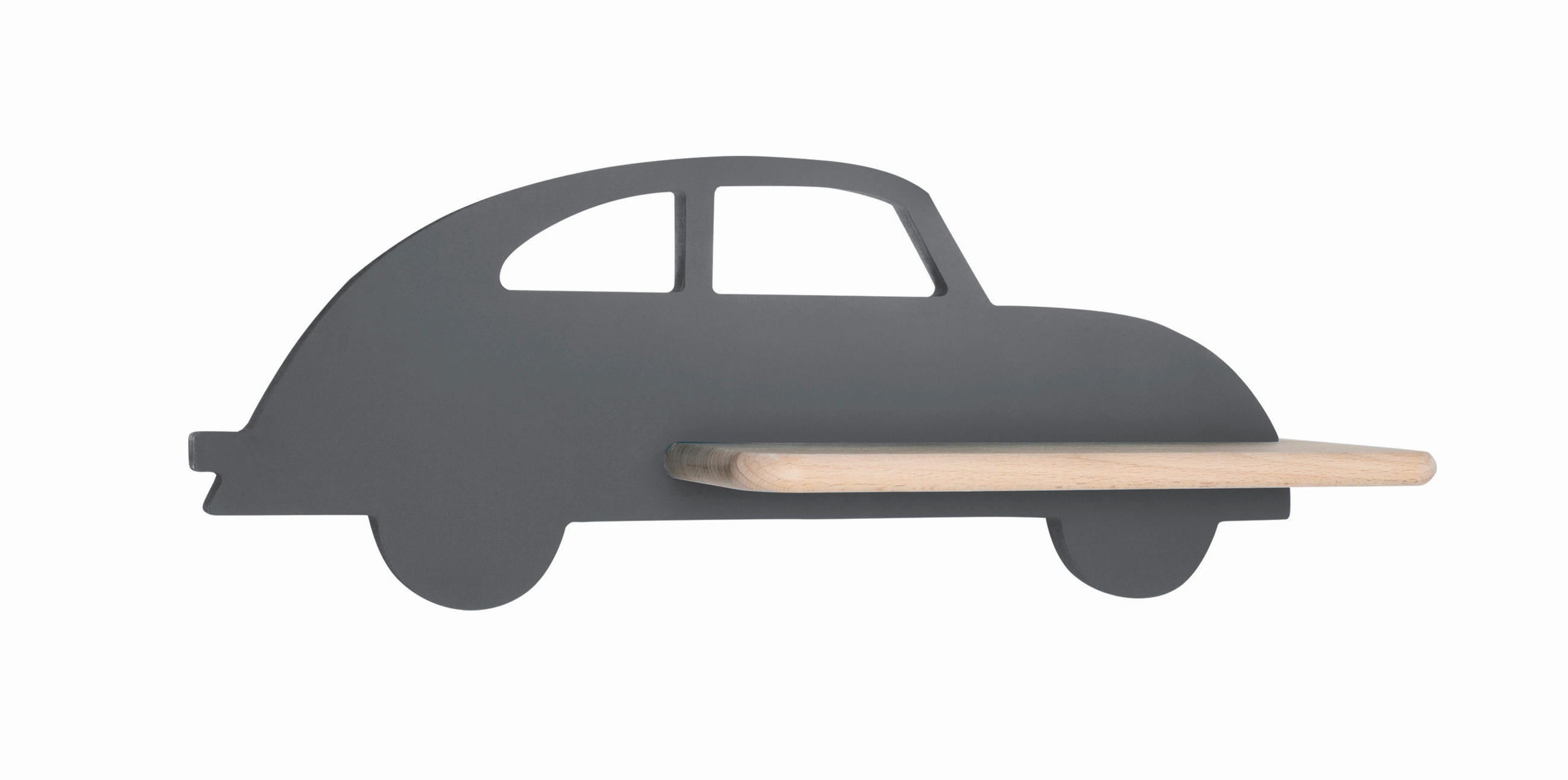 XXXLutz Kinderwandleuchte Car Grau 12x15x43 cm