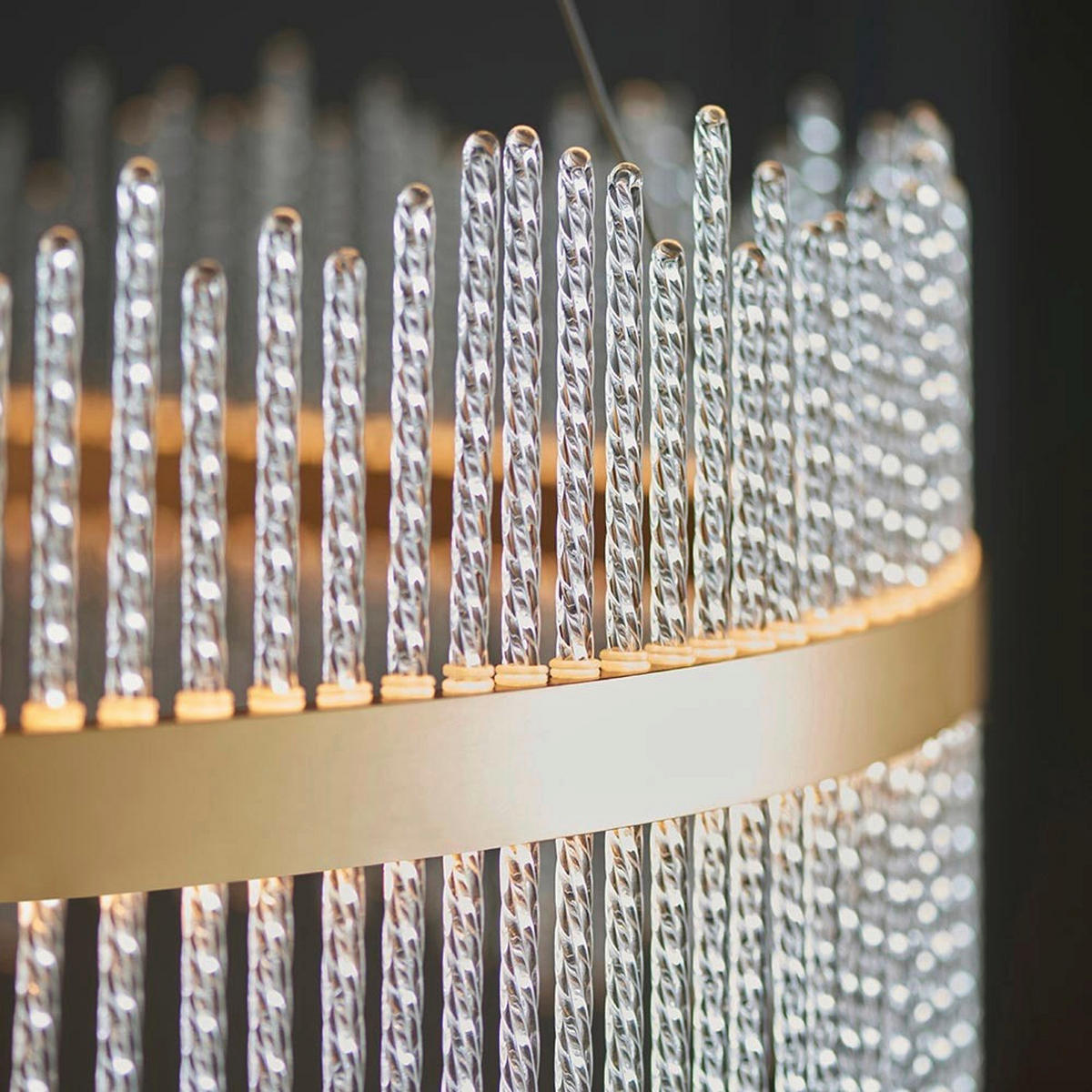 PENDELLEUCHTE 89/45-165 cm  - Goldfarben, KONVENTIONELL, Metall (89/45-165cm) - ENDON
