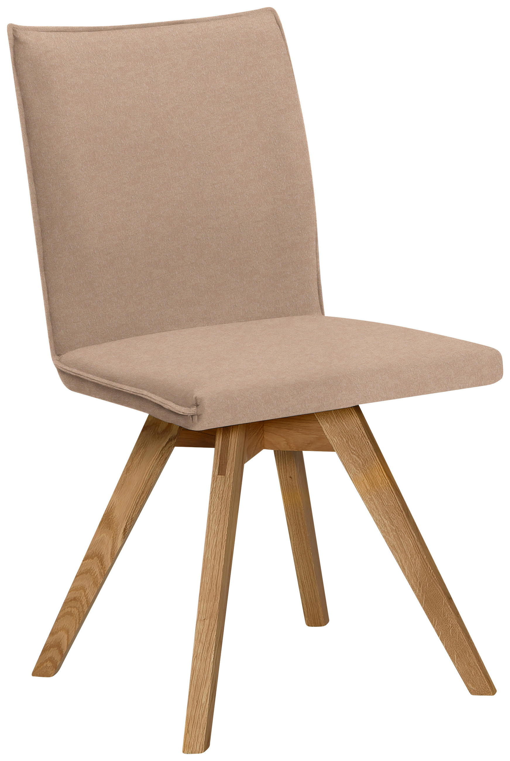 STUHL in Holz, Textil Eichefarben, Beige  - Eichefarben/Beige, KONVENTIONELL, Holz/Textil (60/91/61cm) - Moderano