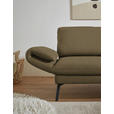 ECKSOFA  in Flachgewebe Khaki  255-365/175-224 cm  - Khaki/Schwarz, Design, Textil/Metall (255-365/175-224cm) - Dieter Knoll