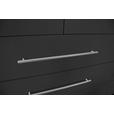 DREHTÜRENSCHRANK  in Anthrazit, Anthrazit Hochglanz  - Anthrazit/Anthrazit Hochglanz, KONVENTIONELL, Holzwerkstoff/Metall (244/218,6/59,4cm) - Xora