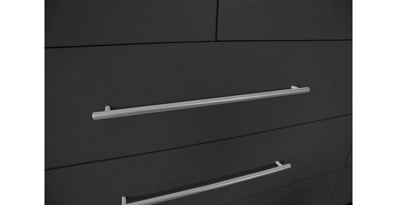 DREHTÜRENSCHRANK in Anthrazit, Anthrazit Hochglanz - Anthrazit/Anthrazit Hochglanz, KONVENTIONELL, Holzwerkstoff/Metall (244/218,6/59,4cm) - Xora