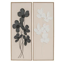 SLIKA  3,8/40/110 cm          - bela/crna, Lajfstajl, plastika/prirodni materijali (3,8/40/110cm)