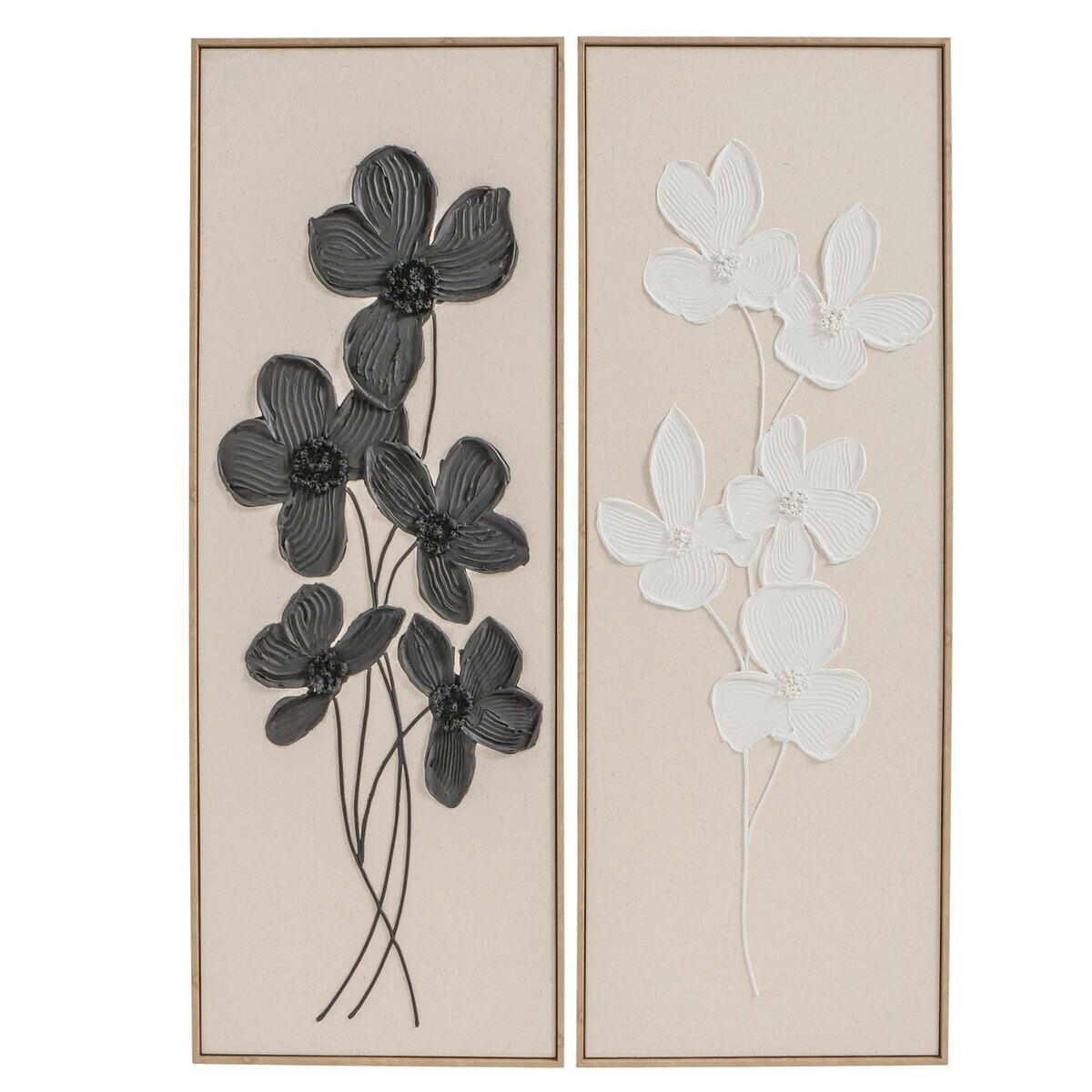 SLIKA  3,8/40/110 cm          - bela/crna, Lajfstajl, plastika/prirodni materijali (3,8/40/110cm)