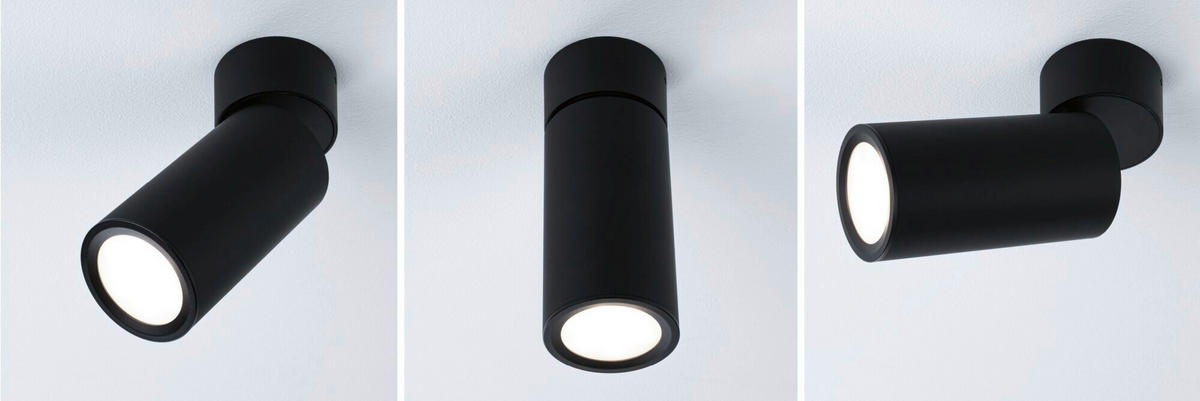 DECKENSTRAHLER Turnal 6,0/15,3 cm   - Schwarz, Basics, Metall (6,0/15,3cm) - Paulmann