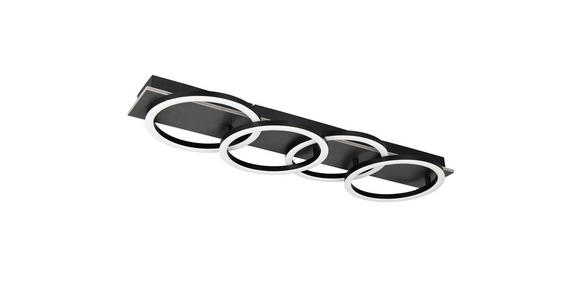 LED-DECKENLEUCHTE 76/23/8 cm   - Weiß, Basics, Holzwerkstoff/Kunststoff (76/23/8cm) - Novel