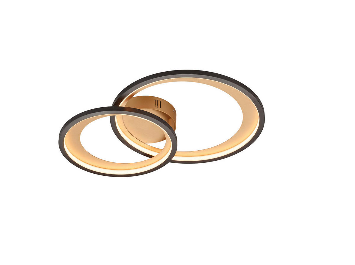 LED-DECKENLEUCHTE     - Schwarz, Design, Metall (59/8,5/43cm) - Trio Leuchten