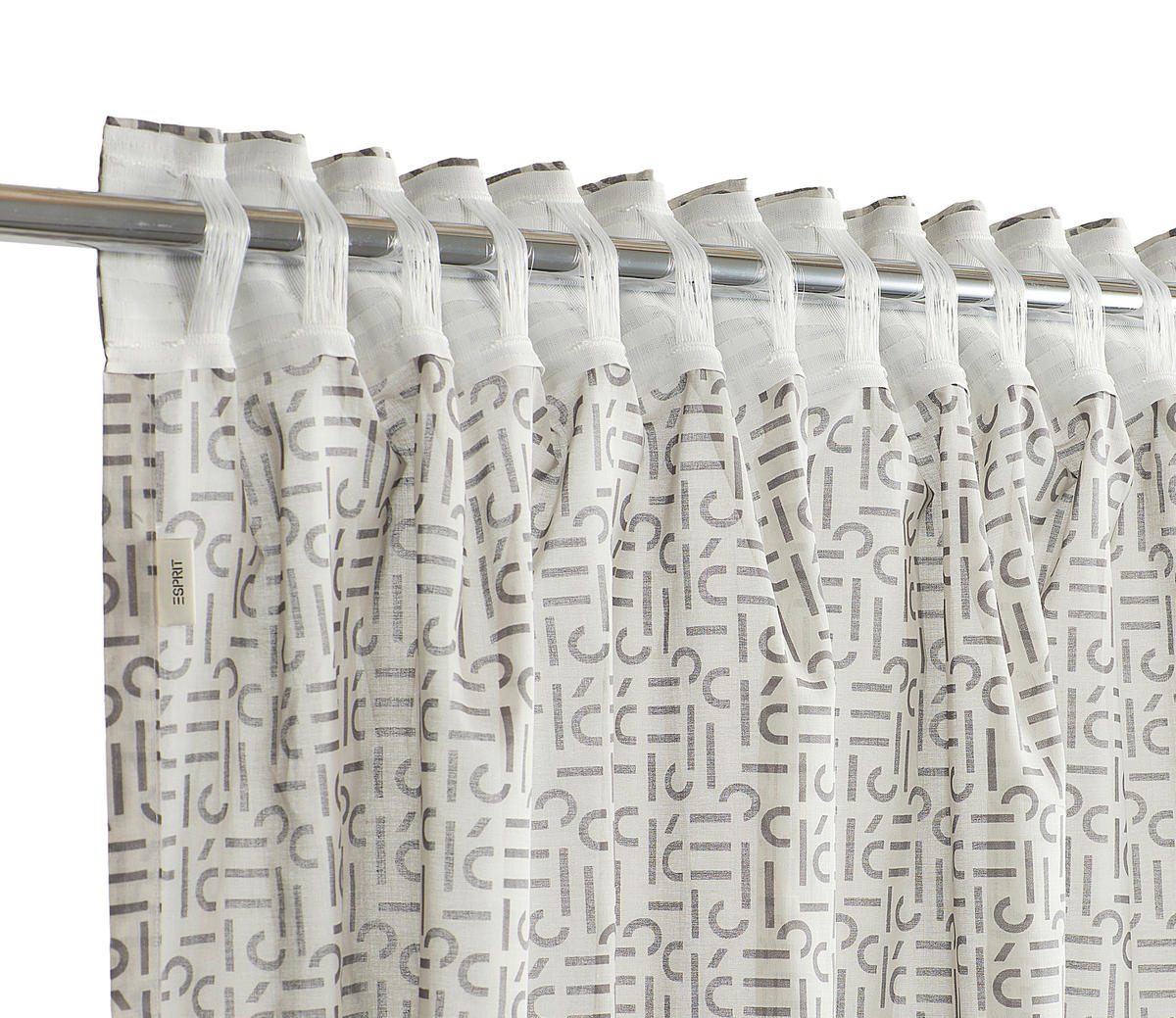 ESPRIT ZAVJESA E-SCATTER siva 130/250 cm   - siva, Basics, tekstil (130/250cm) - Esprit
